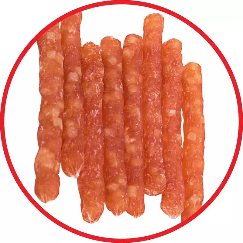 Лакомство для собак LupiPets Колбаски с птицей и сыром 7 см 500 г - фото 2