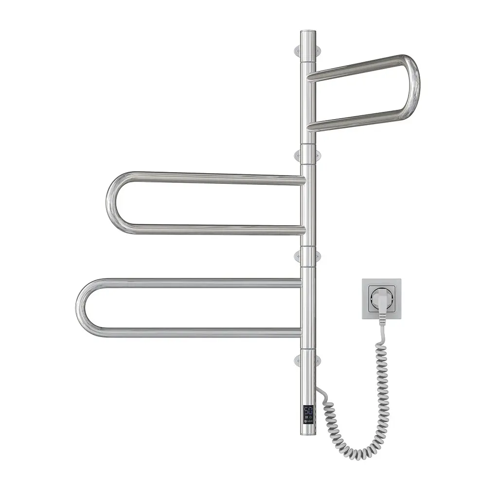 Электрический полотенцесушитель Navin Fouette 480x800 Sensor с таймером 00-044050-5080, Хром, Электронный - фото 2