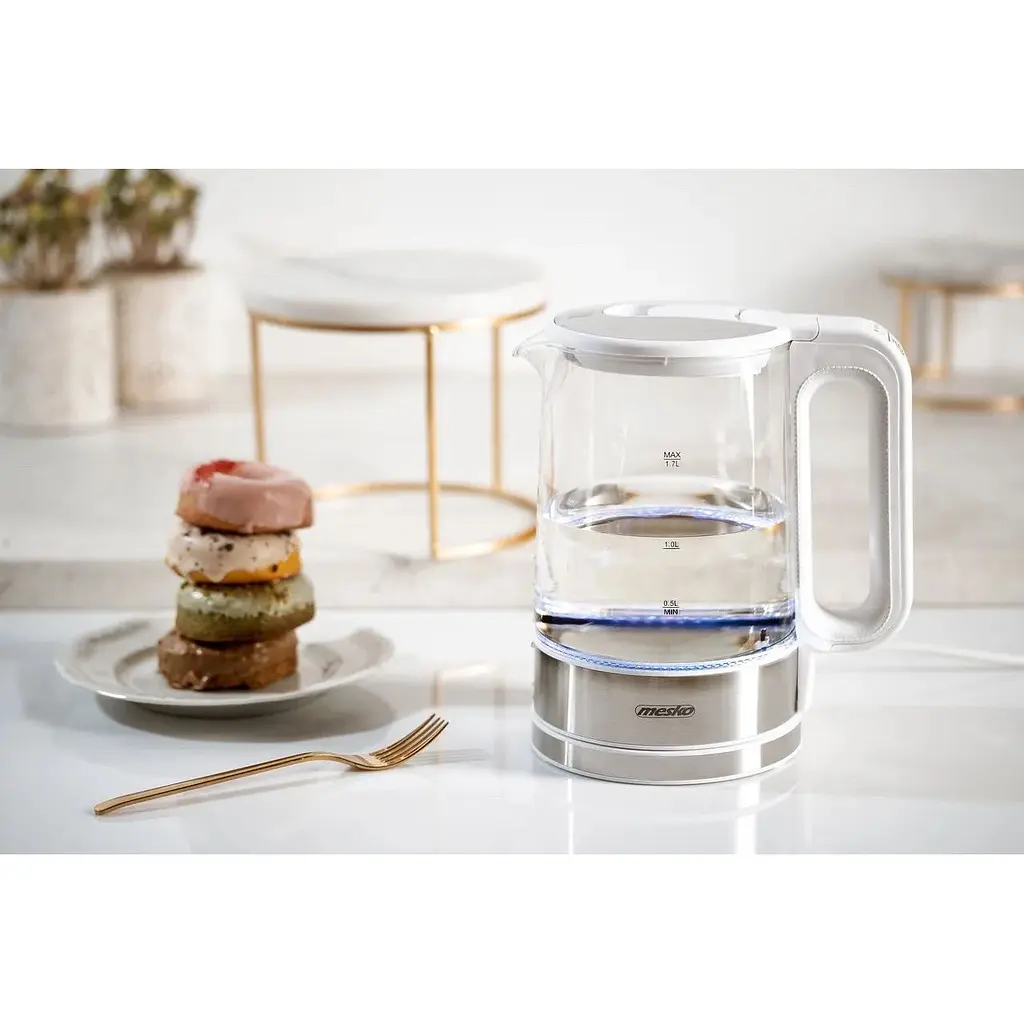 Стеклянный электрический чайник Mesko MS 1301 1.7 л - фото 7