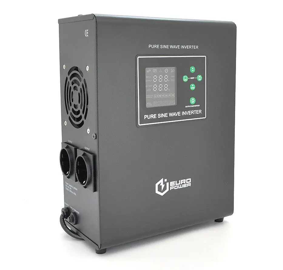 UPS ДБЖ із правильною синусоїдою Europower WMMPS-2000-24 2000VA, 1400W, АКБ 24 В, заряд до 30 А