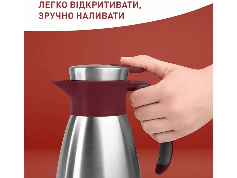 Термос-глечик Tefal Soft Grip 1.5 л (K3042214) - фото 3