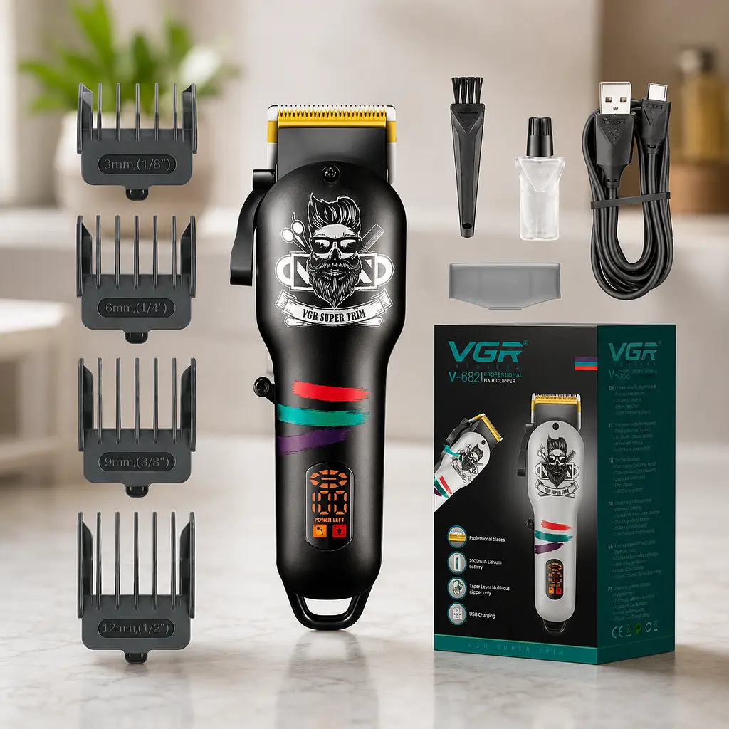 Машинка для стрижки волосся VGR V-699 / Машинка для стрижки акумуляторна / Професійна машинка для стрижки - фото 4