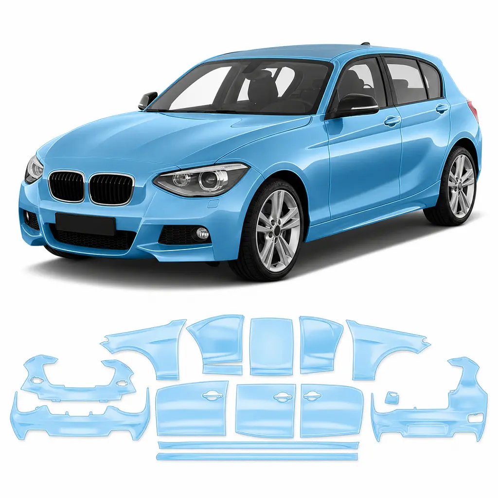 Антигравійна захисна бронеплівка за лекалами для BMW 1 Series F20 2011-2015 - повний кузов