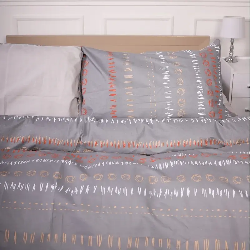 Наволочка MirSon Ranforce Elite 17-4841 Elisabetta 40х40 см коричнево-бежевая (2200009580147) - фото 3