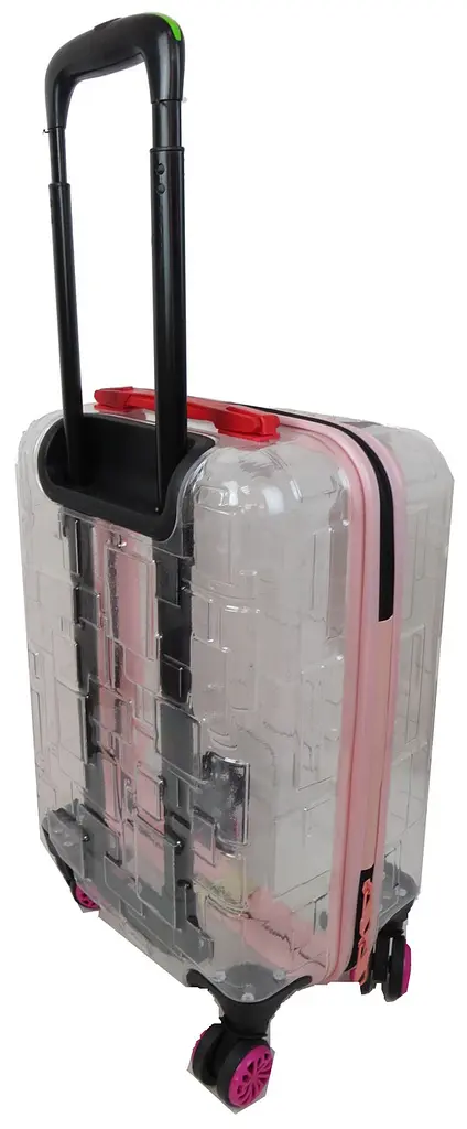 Валіза маленька My Luggage ABS-пластик 55х34х25 см 42 л Прозора - фото 3