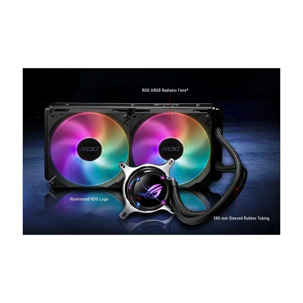 Система рідинного охолодження ASUS ROG STRIX LC II 280 ARGB (90RC00C1-M0UAY1) - фото 2