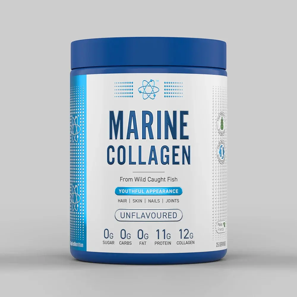 Препарат для суглобів та зв'язок Marine Collagen, 300 грам Полуниця-малина Applied Nutrition fit0026037