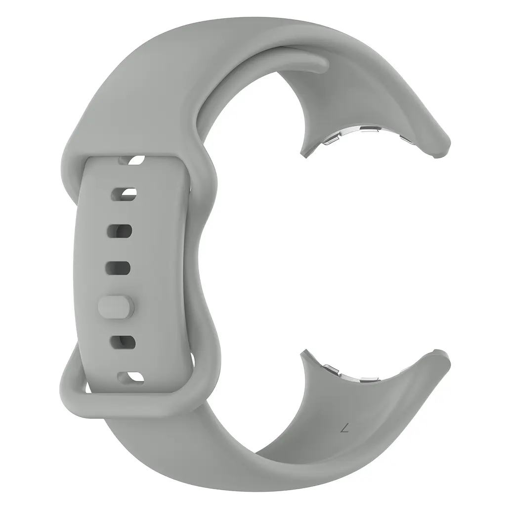 Силіконовий ремінець на смарт годинник Google Pixel Watch 41mm/2 41mm/3 41mm/4 41mm, Silicone, grey, зі зручною застібкою, на фітнес браслет, ArmorStandart (ARM75418) - фото 3
