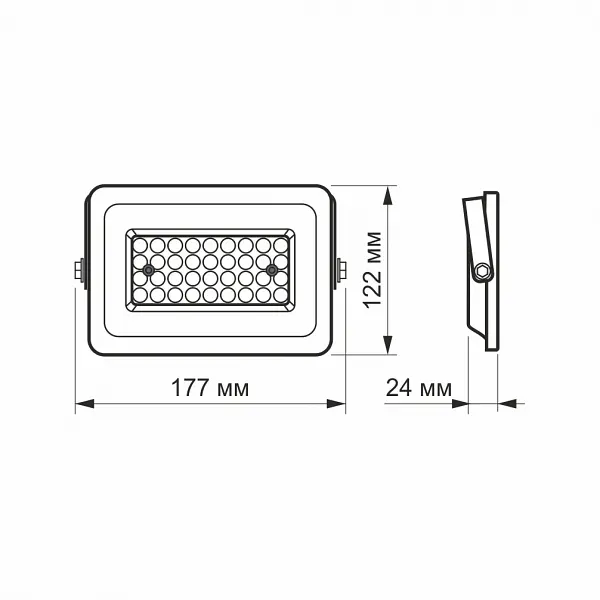 LED прожектор VIDEX F2e 30W 5000K - фото 5