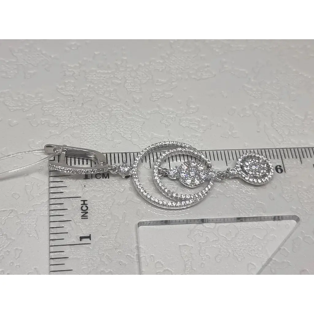 Серебряные серьги Qvaliz с фианитами. 902-00350 - фото 5