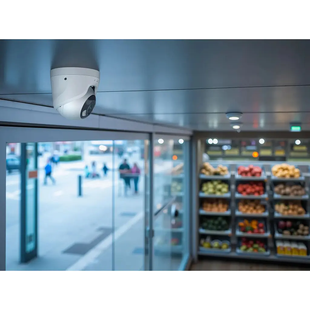 Купольная камера Ajax TurretCam HL white, 8мп, 4мм, гибридная подсветка IR 35м, белый Led 50м, Poe, True WDR, IP 65, ИК 35м, аудио, 75° до 85° белая - фото 3