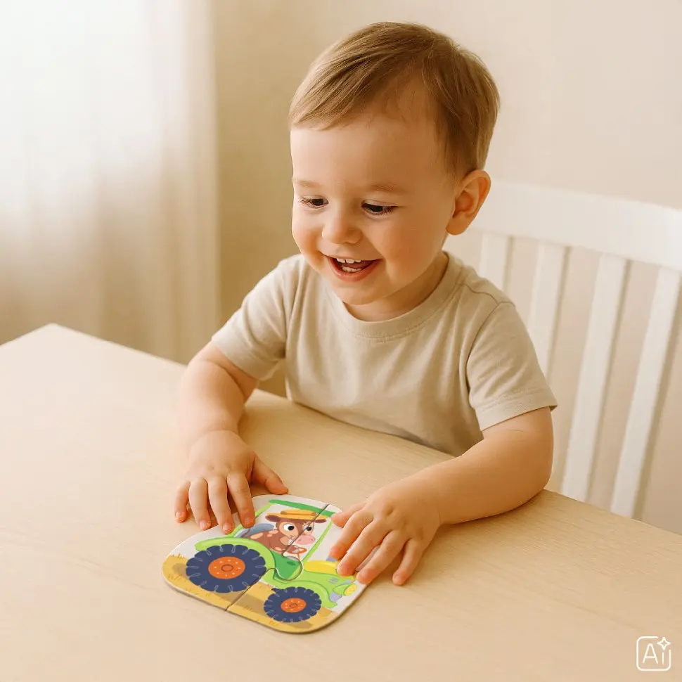 Дитячий пазл 4 в 1 "Baby puzzle. Транспорт" 300685 набір 4 в 1 - фото 6