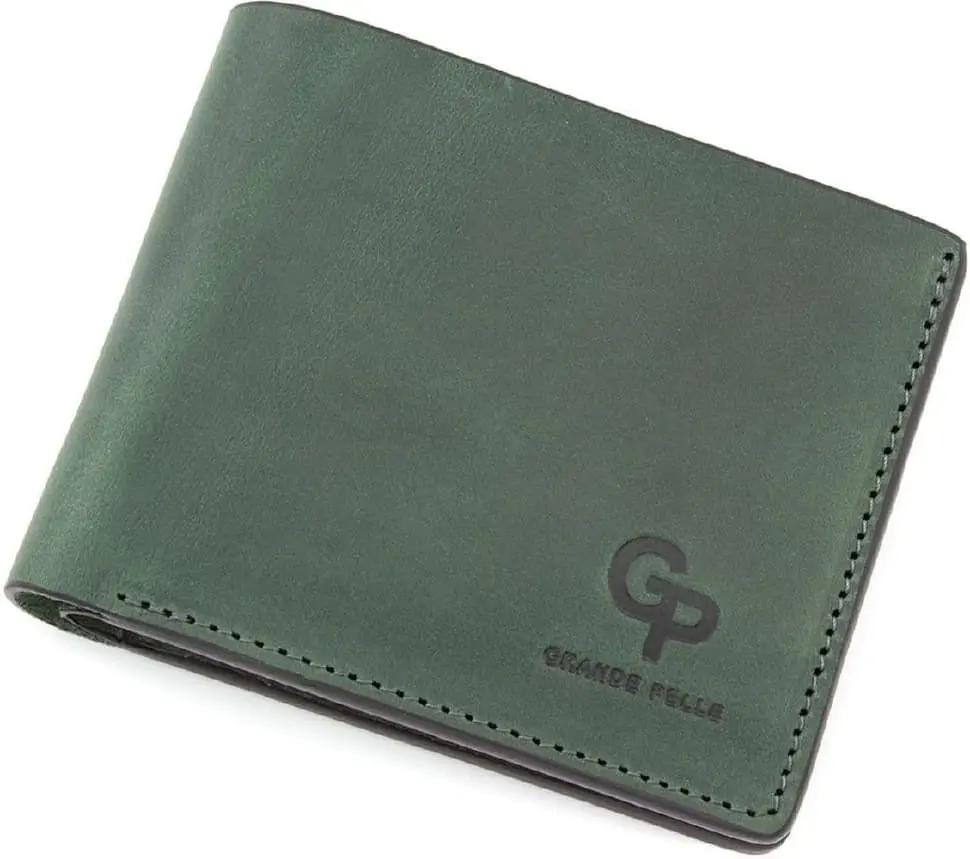 Портмоне чоловіче шкіряне GRANDE PELLE 11х9х2.5 см acs0032087 - фото 4