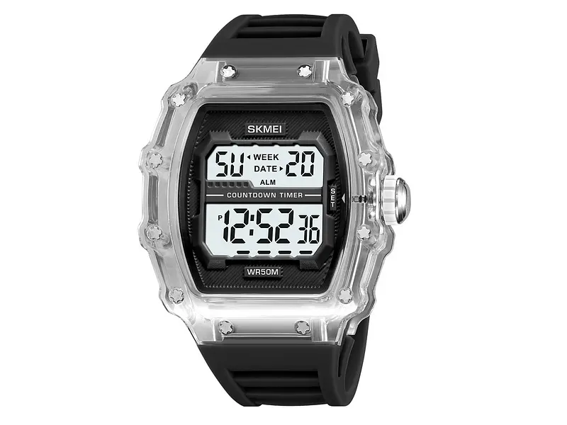 Чоловічий наручний годинник 2296WTBK White-Black Skmei acs0030040 - фото 2