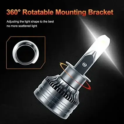 Комплект MONDEVIEW H1 Світлодіодна лампа фар 60W 16000LM 6000K - фото 2