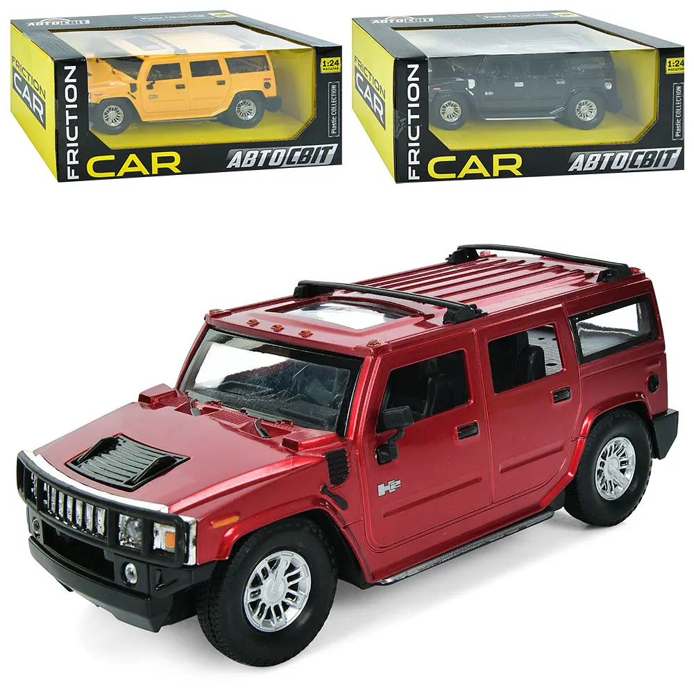 
Джип Hummer АвтоСвіт 1:24 інерційний гумові колеса 19 см AS-3011 - фото 2