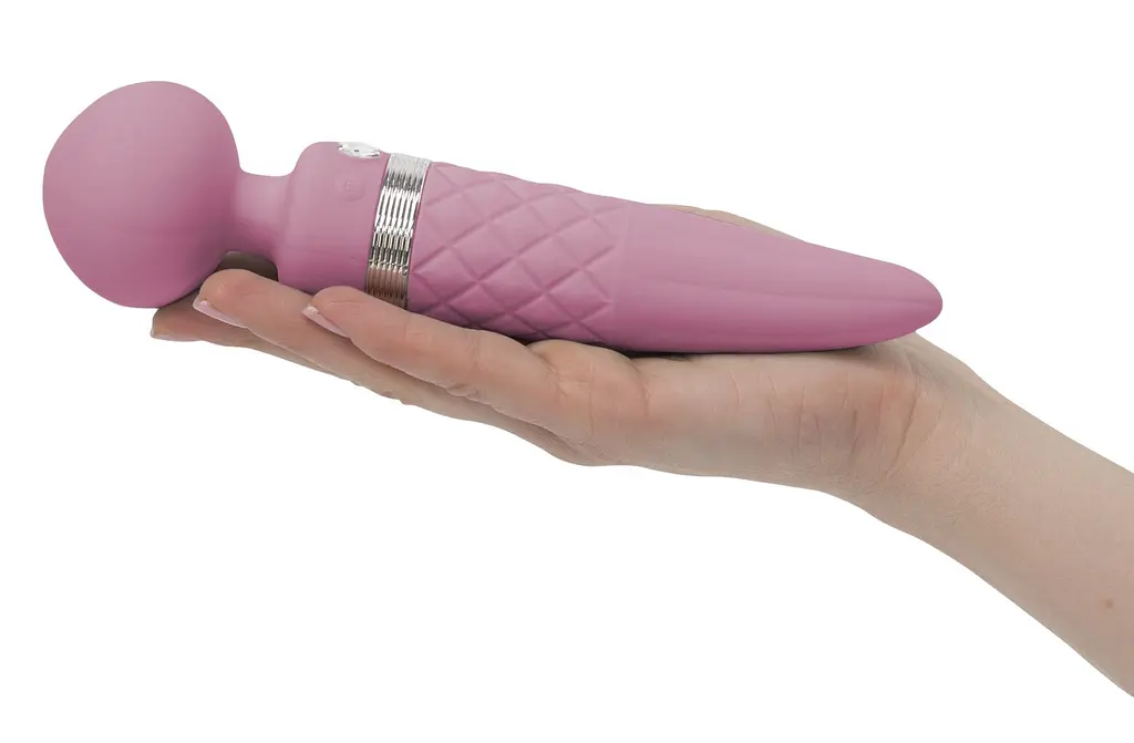 Вібромасажер 2в1 PILLOW TALK - Sultry Pink, класичний масажер і вібратор з ротацією, підігрів - фото 8