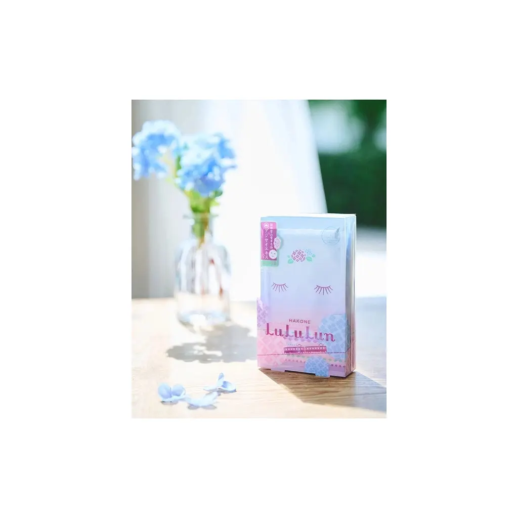 Маска для обличчя Lululun Face Mask Hakone Hydrangea Інтенсивно зволожуюча З екстрактом гортензії 1 шт х 5 уп (4582305068115) - фото 5