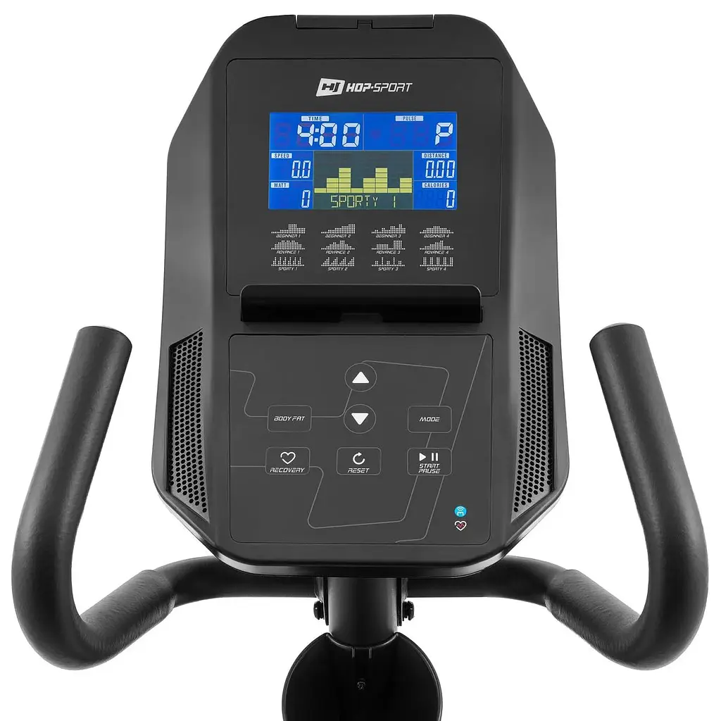 Горизонтальный велотренажер Hop-Sport HS-300L Canion с телеметрическим поясом + мат под тренажер - фото 9