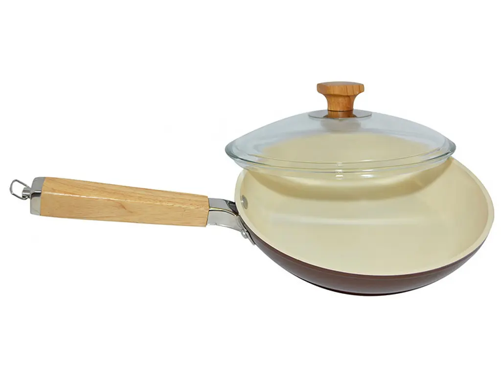 Сковорода Krauff Tabacco, з керамічним покриттям і кришкою, 24 см (25-45-051) - фото 2