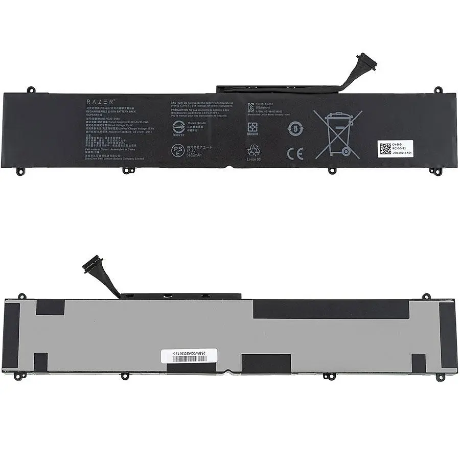Батарея для ноутбука Razer RC30-0483 (Blade 16 Blade 16 2024) 15.4V 6182mAh 95 2Wh Чорний - фото 2
