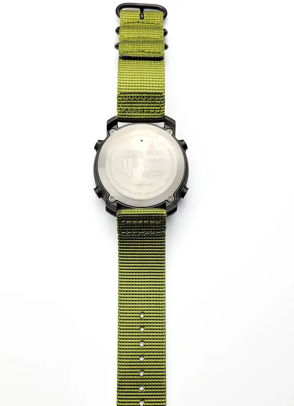 Наручний годинник чоловічий з компасом North Edge Apache Green 5BAR Чорний (2860) - фото 8