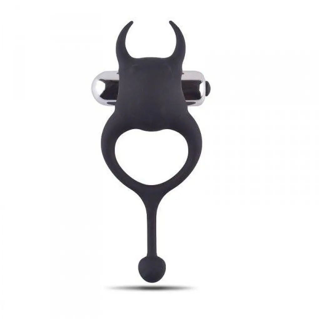 Ерекційне кільце Toyz4lovers Anello Fallico Vivie Devil, 13 см (чорний)