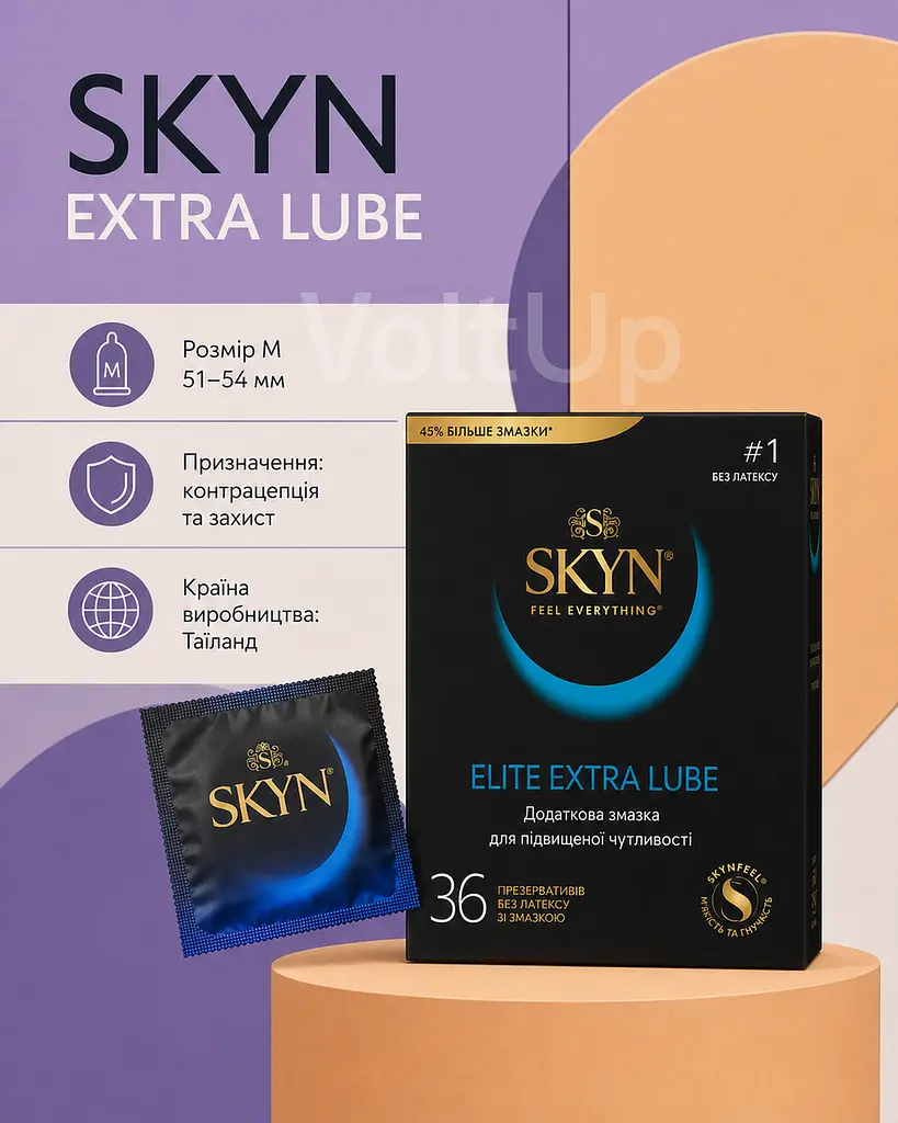 Презервативи Skyn Extra Lube 36 шт — безлатексні презервативи з поліізопрену та збільшеною кількістю змазки - фото 4