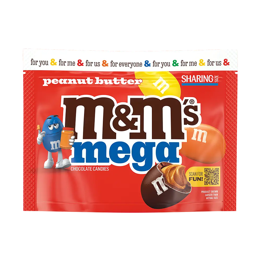 Драже M&M'S Mega Peanut Butter, 240 г