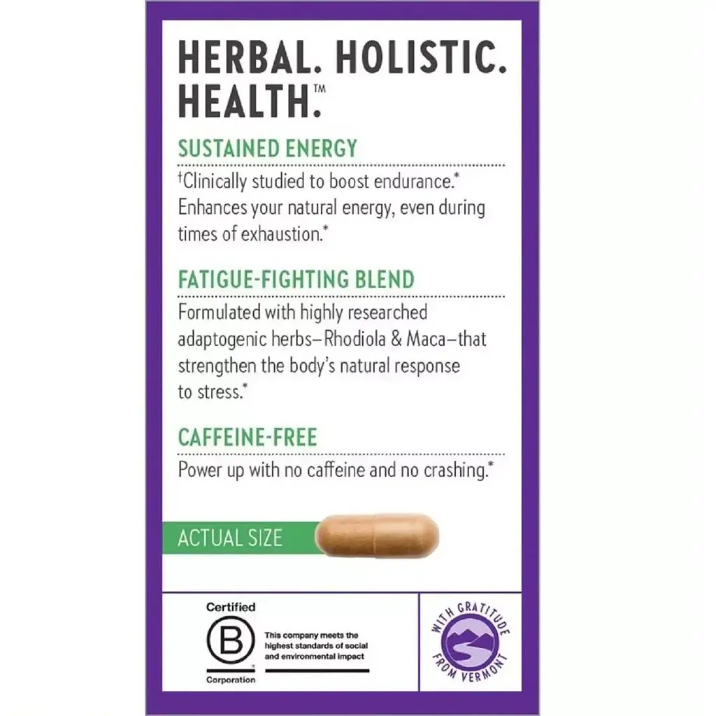 Трави для підвищення енергії New Chapter MultiHerbal Energy 30 капсул - фото 3