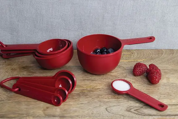 Набір мірних ложок KitchenAid Universal KQG057OHERE 5 шт червоний - фото 5