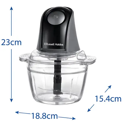Подрібнювач Russell Hobbs 27131-56 Matte Charcoal Mini Chopper (7030816) - фото 7