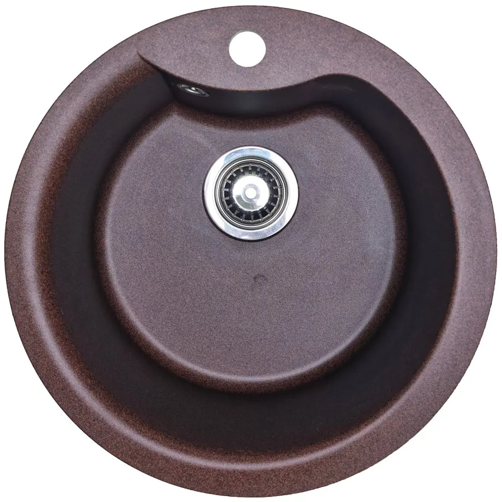 Кухонна мийка Adamant WAVE mokko d 485x210 мм, без крила d 48