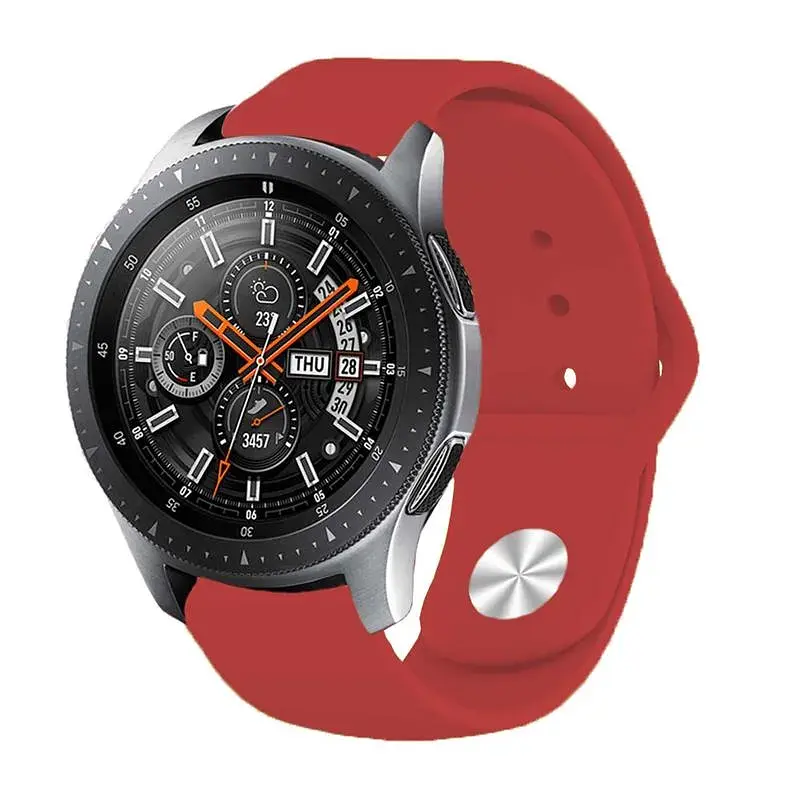 Силіконовий ремінець BeCover для Amazfit Stratos 1/2/2S/3/GTR 2/GTR 47mm/GTR Lite 47mm/Nexo/Pace Red (706368) - фото 4