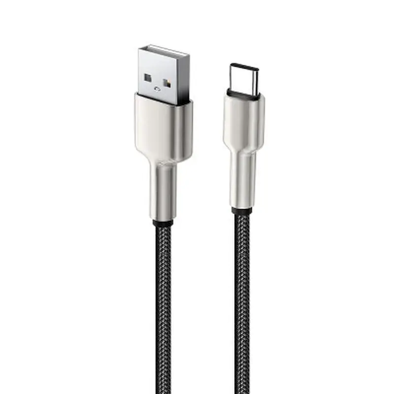 Дата кабель USB 2.0 AM to Lightning 1.0m head metal black ColorWay (CW-CBUL046-BK) - фото 5