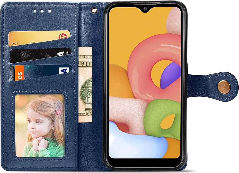 Чохол-книжка GETMAN Gallant Cover Case для Xiaomi Redmi 12C/11A Blue [84405] - фото 3