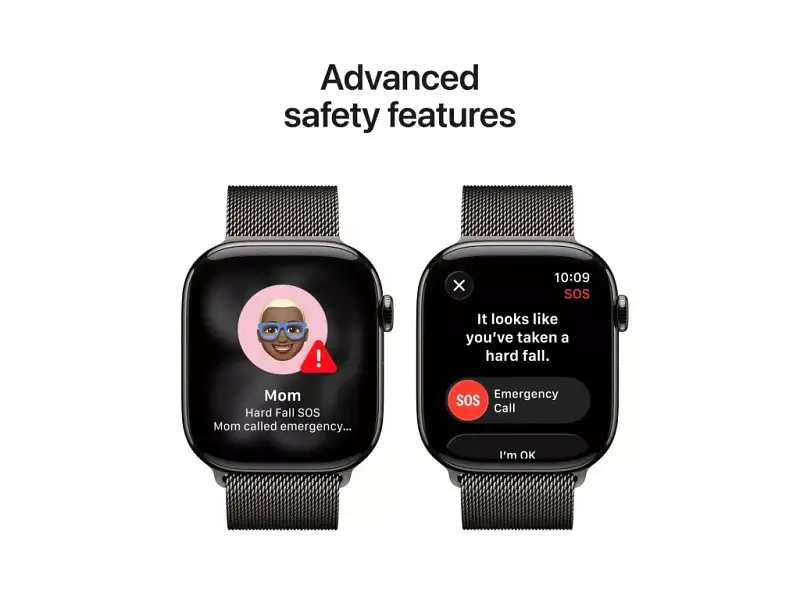 Смарт-годинник Apple Watch Series 11 GPS + Cellular 46mm Slate Tit. Case w. Slate Milanese Loop - S/M (MFD34) - фото 3