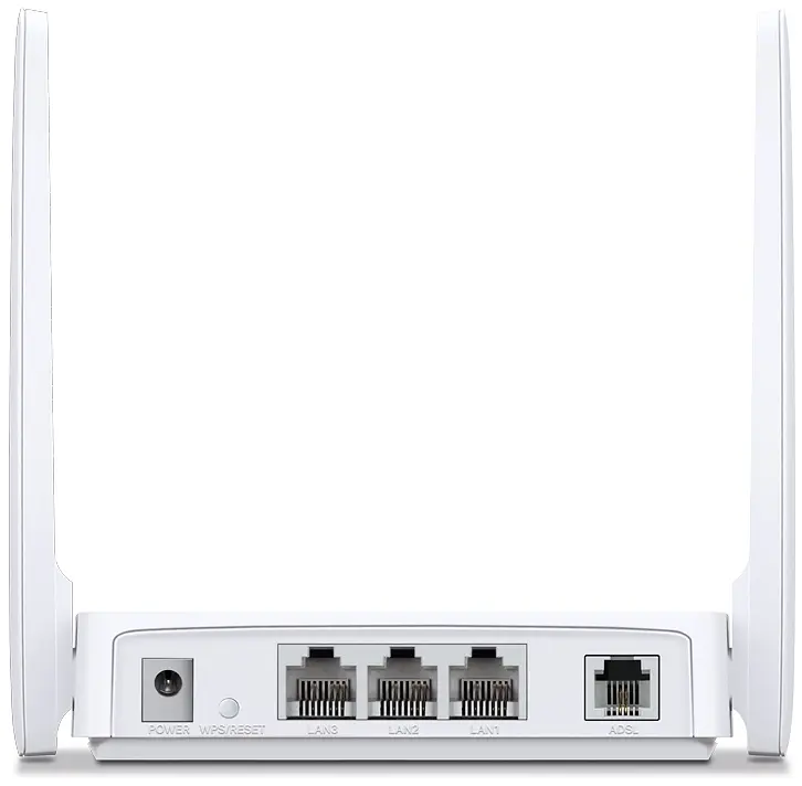 Mercusys Маршрутизатор ADSL MERCUSYS MW300D N300, ADSL2+, 3xFE LAN, 1xRJ11 WAN - фото 2