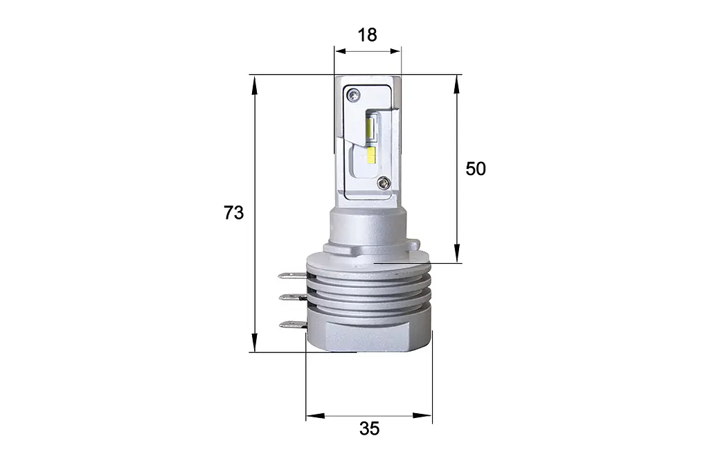 Комплект світлодіодних ламп Sho-Me F3 H15 20W - фото 2