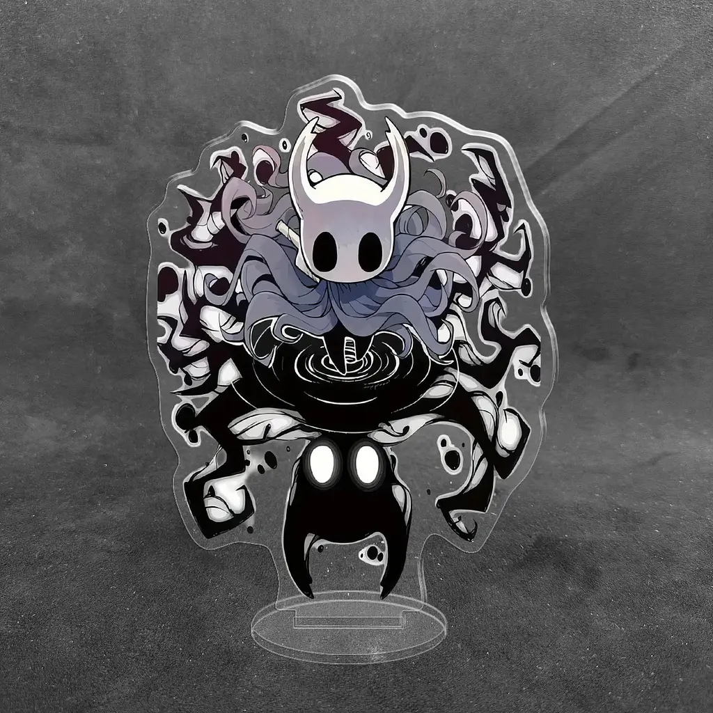 Акрилова колекційна фігурка Hollow Knight (Полий Лицар) Лицар та його Тінь (1) 10 см