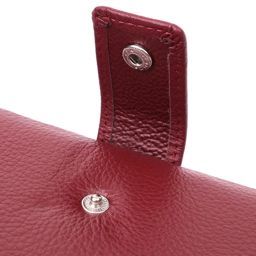 Вертикальний жіночий гаманець-клатч із натуральної шкіри ST Leather 22535 бордовий - фото 9
