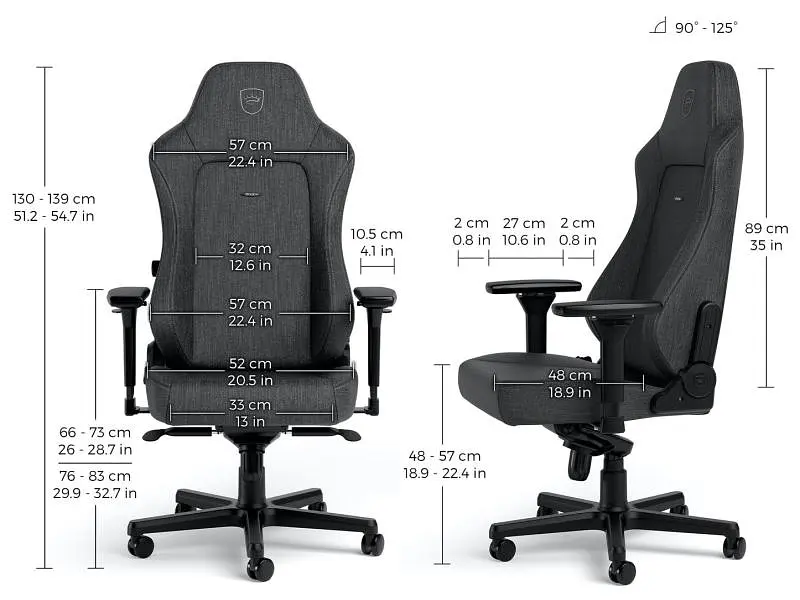 Крісло геймерське Noblechairs Hero Series TX Anthracite (NBL-HRO-TX-ATC) - фото 8