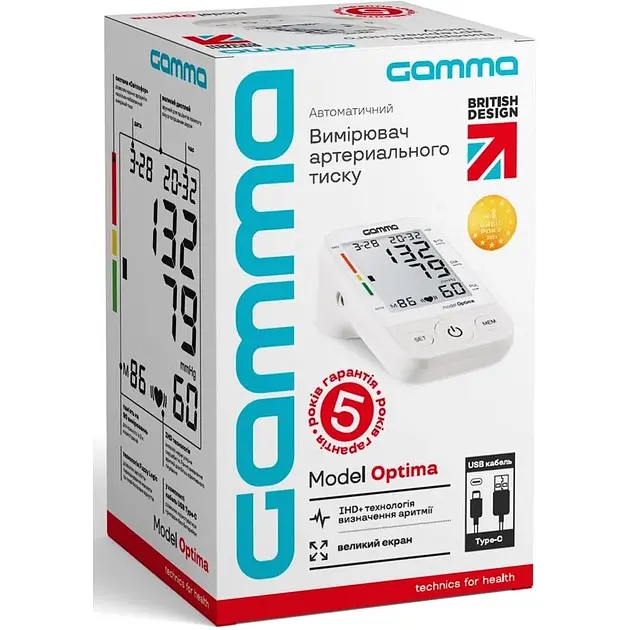 Тонометр автоматичний Gamma 4Gen Optima - фото 7