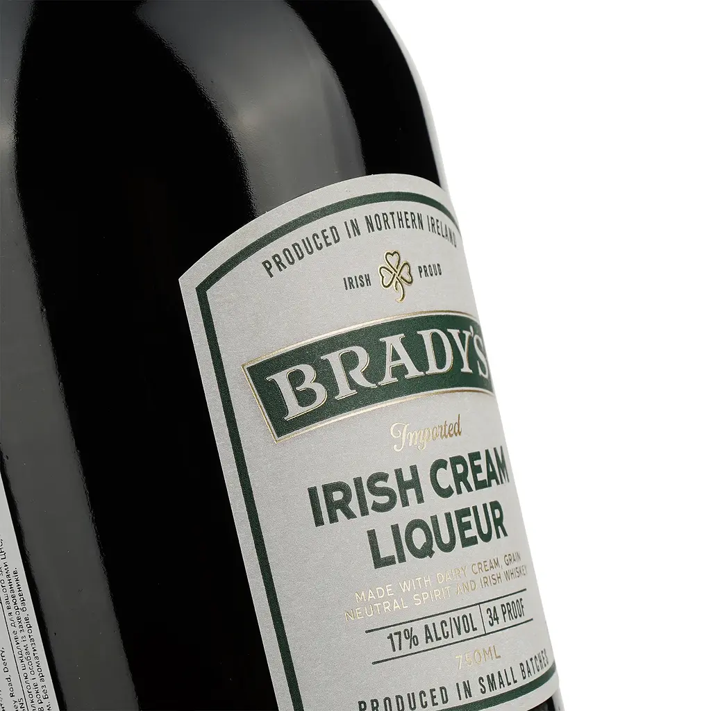 Ликер Luxco Bradys Irish Cream Liqueur 17% 0.75 л - фото 3