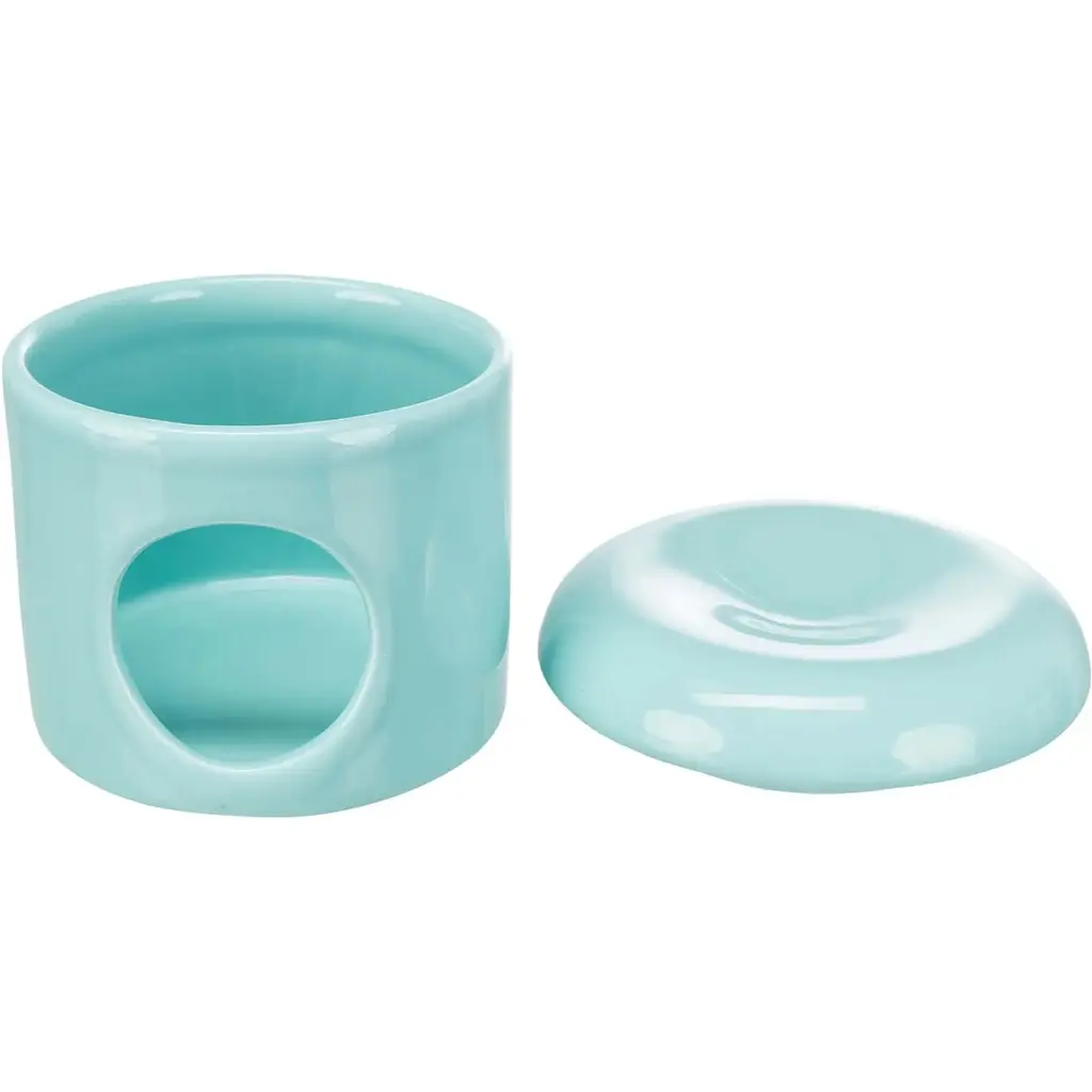 Будинок для гризунів Trixie, керамічний, бірюзовий, 12х10 см - фото 3