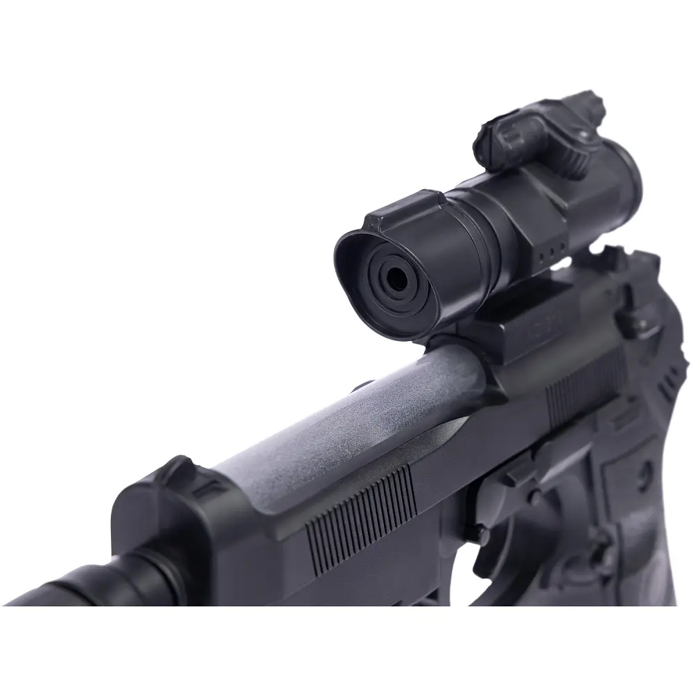 Пістолет світло-звуковий ZIPP Toys Beretta 92FS Чорний - фото 5