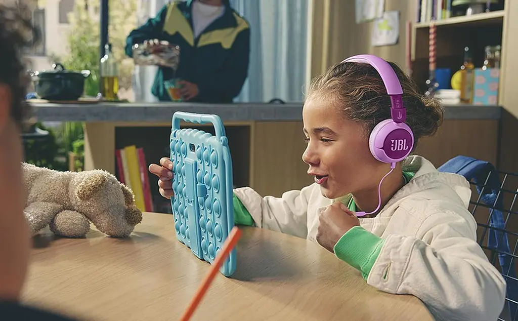 Навушники з мікрофоном JBL Junior 320 JBLJR320PUR Purple - фото 9