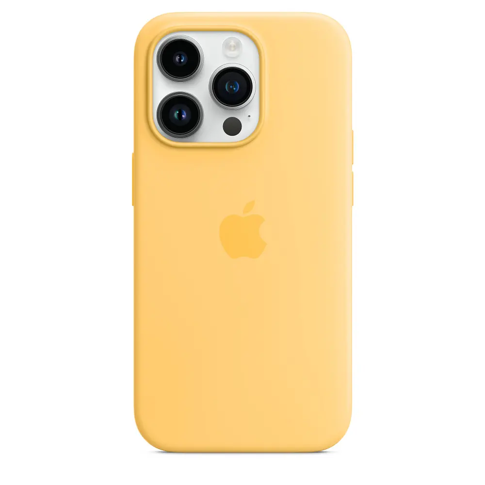 Чохол Silicone Case with MagSafe для Apple iPhone 14 Pro Sunglow AAA [77425] - фото 3