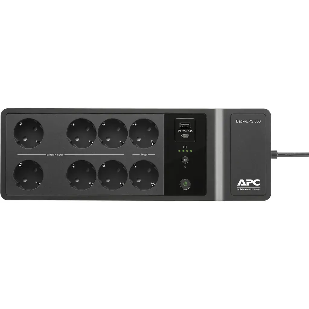 Пристрій безперебійного живлення APC Back-UPS 850VA, 520W (BE850G2-GR) - фото 3