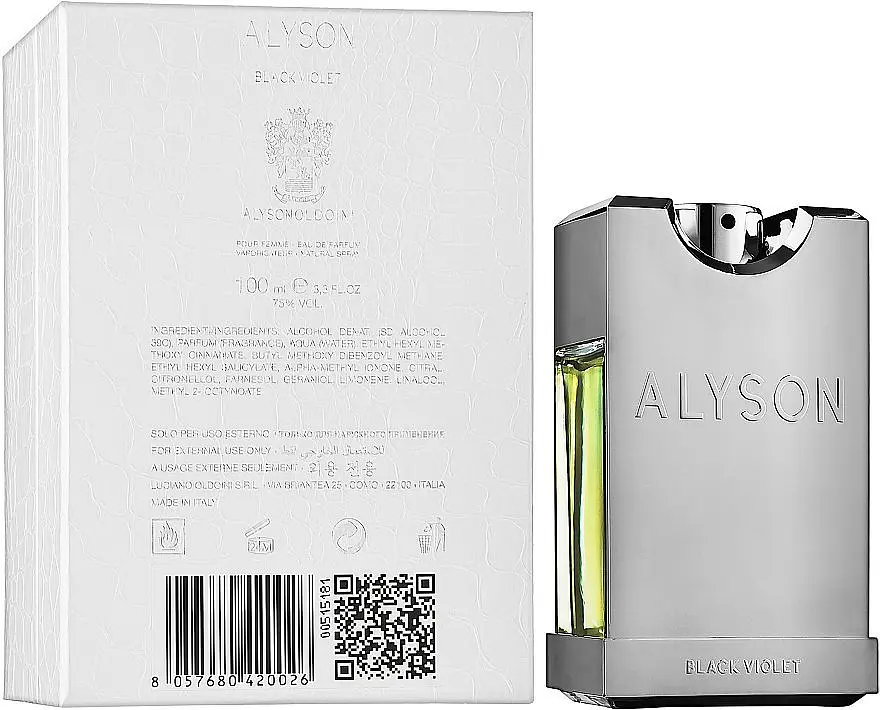 Оригінал Alyson Oldoini Black Violet 100 мл Парфумована вода - фото 2